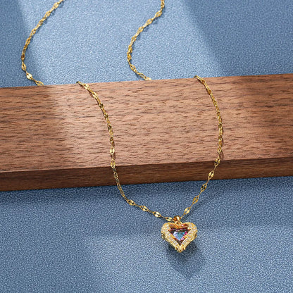 Crystal Ocean Heart Pendant