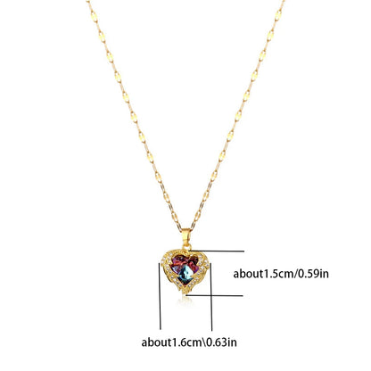 Crystal Ocean Heart Pendant