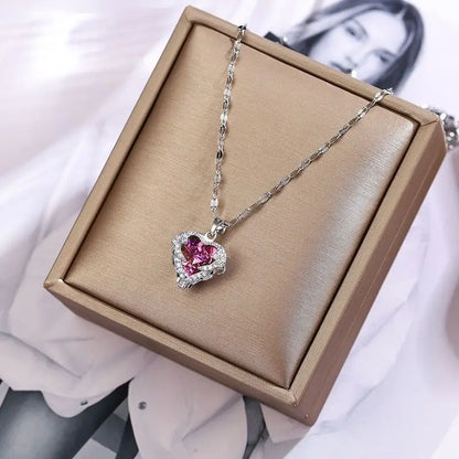Crystal Ocean Heart Pendant