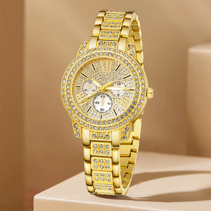 Royal Glow Jewelry Set – Watch, Ring, Necklace & Earrings - Elegant Gift Collection